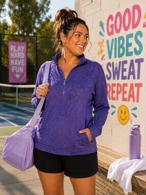 ACX Sport Plus Athletic Quarter Zip Pullover – Size 2X 💜